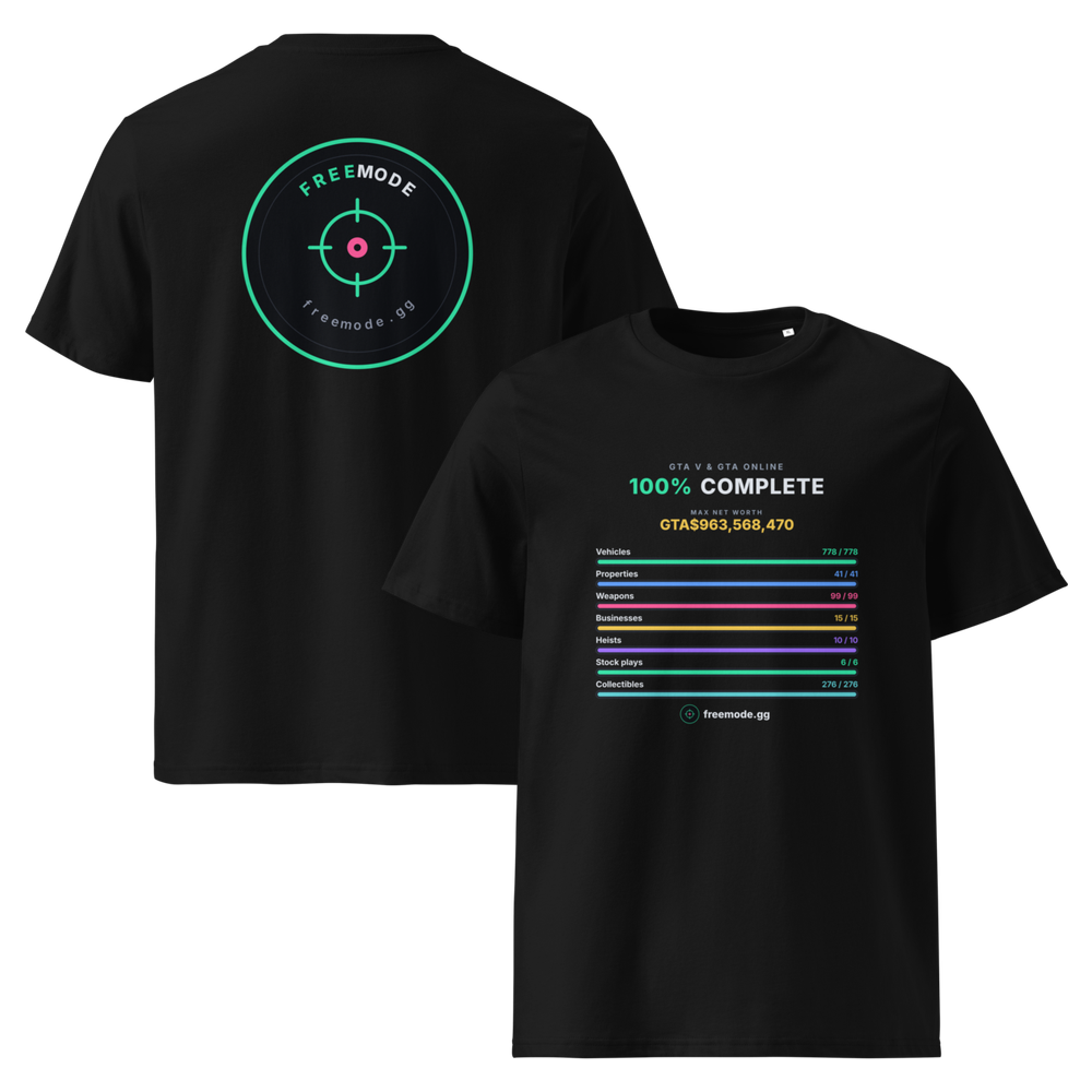 100% complete tee — GTA V — Black