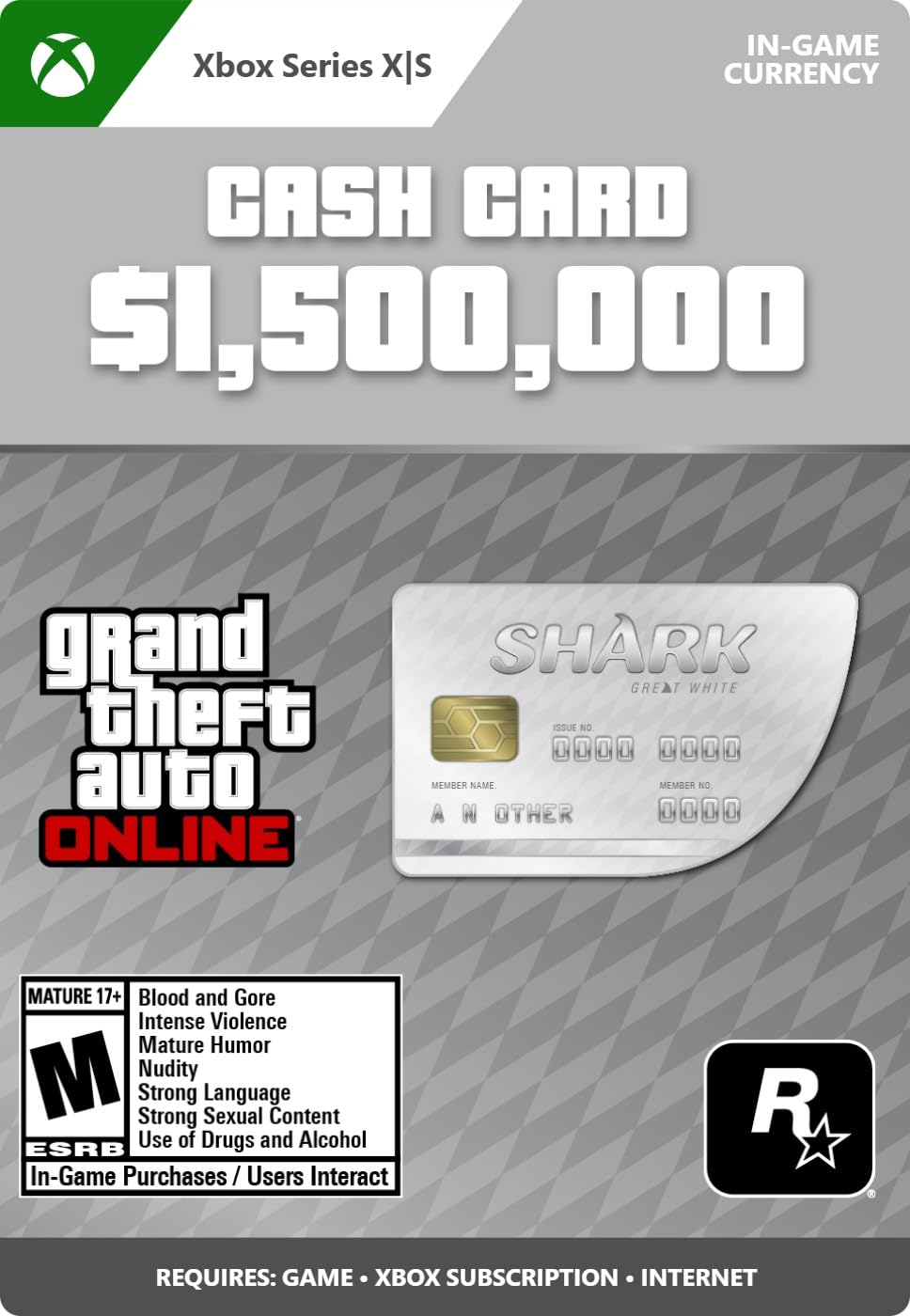 Great White Shark Card — GTA$1,500,000